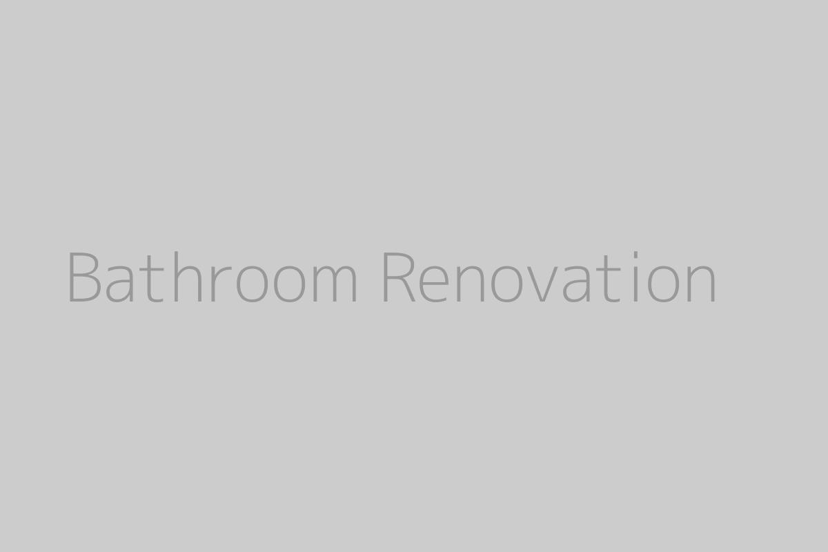 Bathroom Renovation